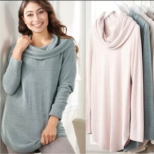 Barefoot Dreams Cowl Neck Sweater